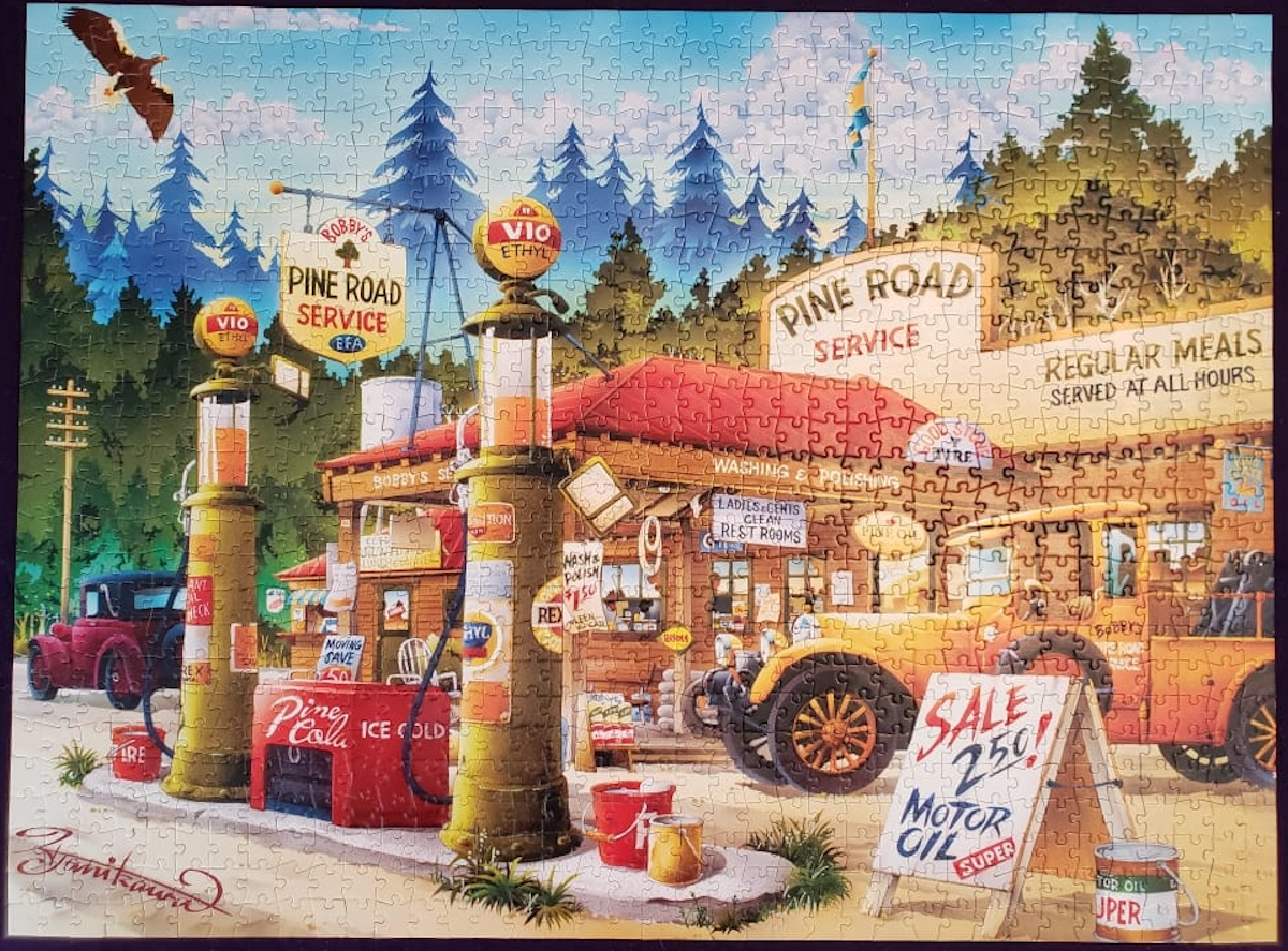 Pine Road Service Puzzle by Buffalo Games