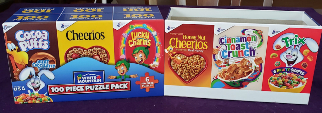 Cereal Box Puzzle Set (Boxes) by White Mountain