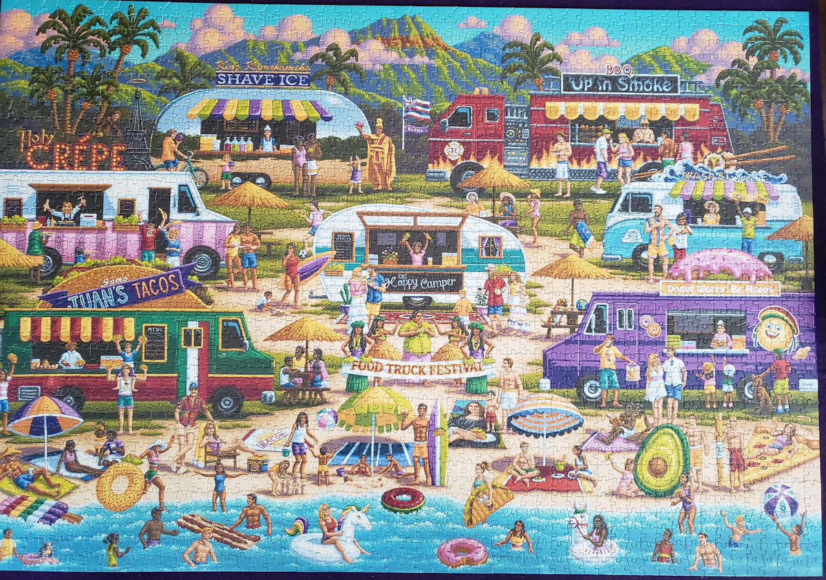 Hawaiian Food Truck Festival Puzzle by Buffalo