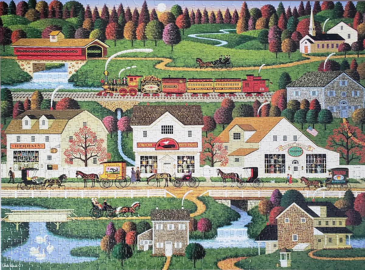 Yankee Wink Hollow Puzzle from Buffalo Games