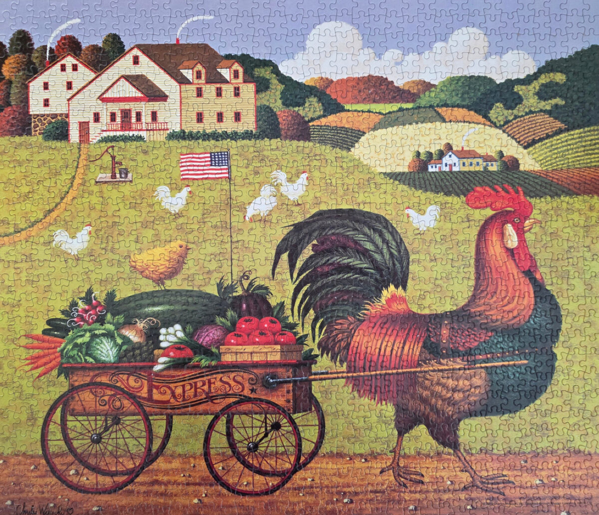 Rooster Express Puzzle from Buffalo Games