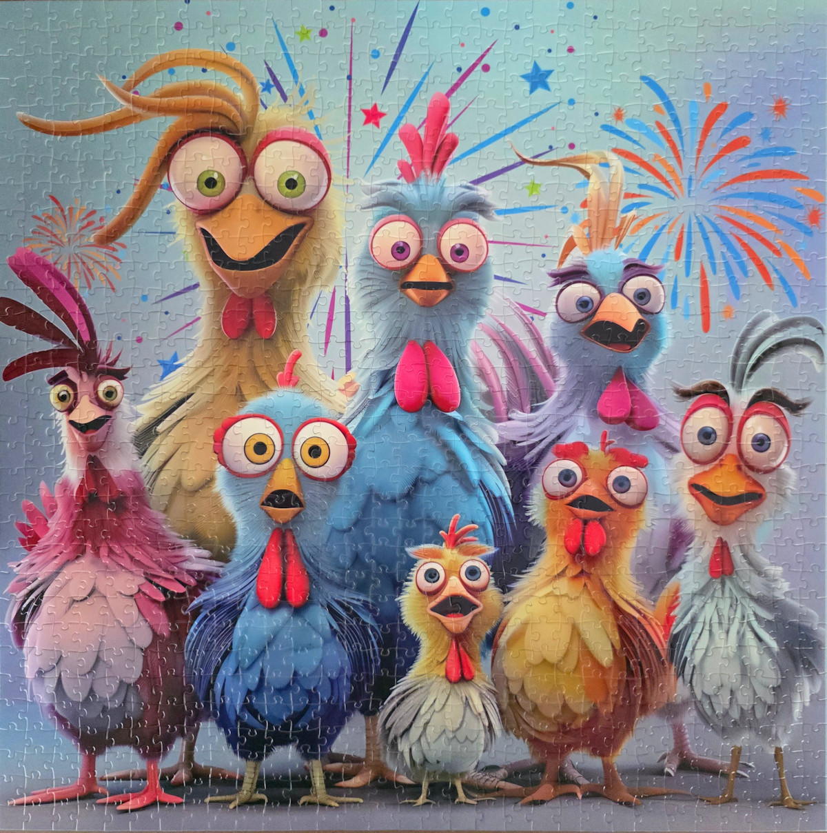 Chicken Family Puzzle from PPuzzling