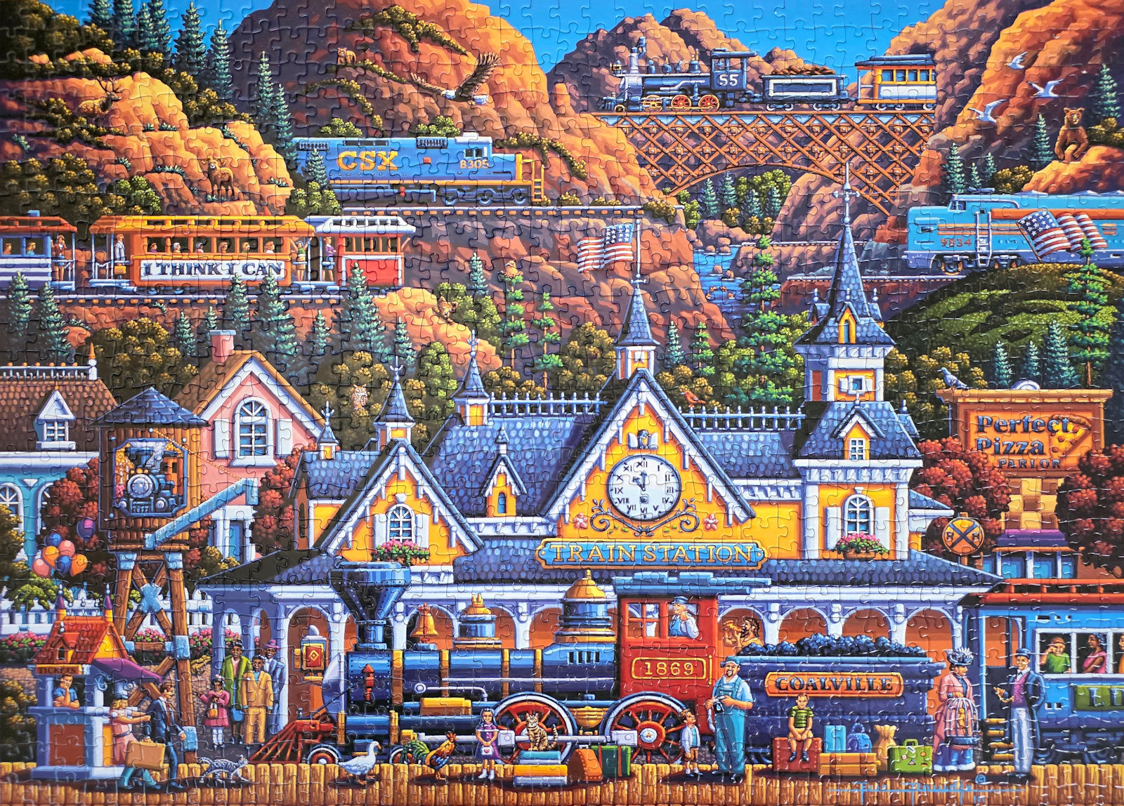Train Station Puzzle from Dowdle