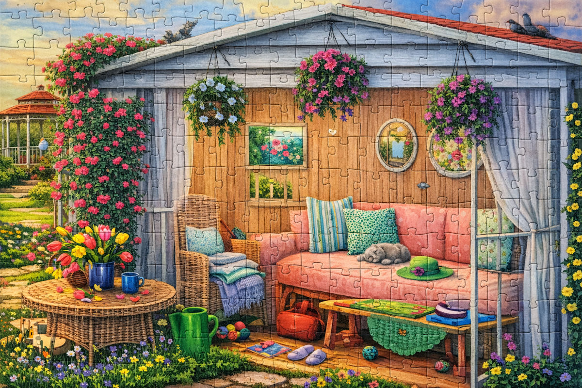 Country Life Escape To The Shed Puzzle from Buffalo Games