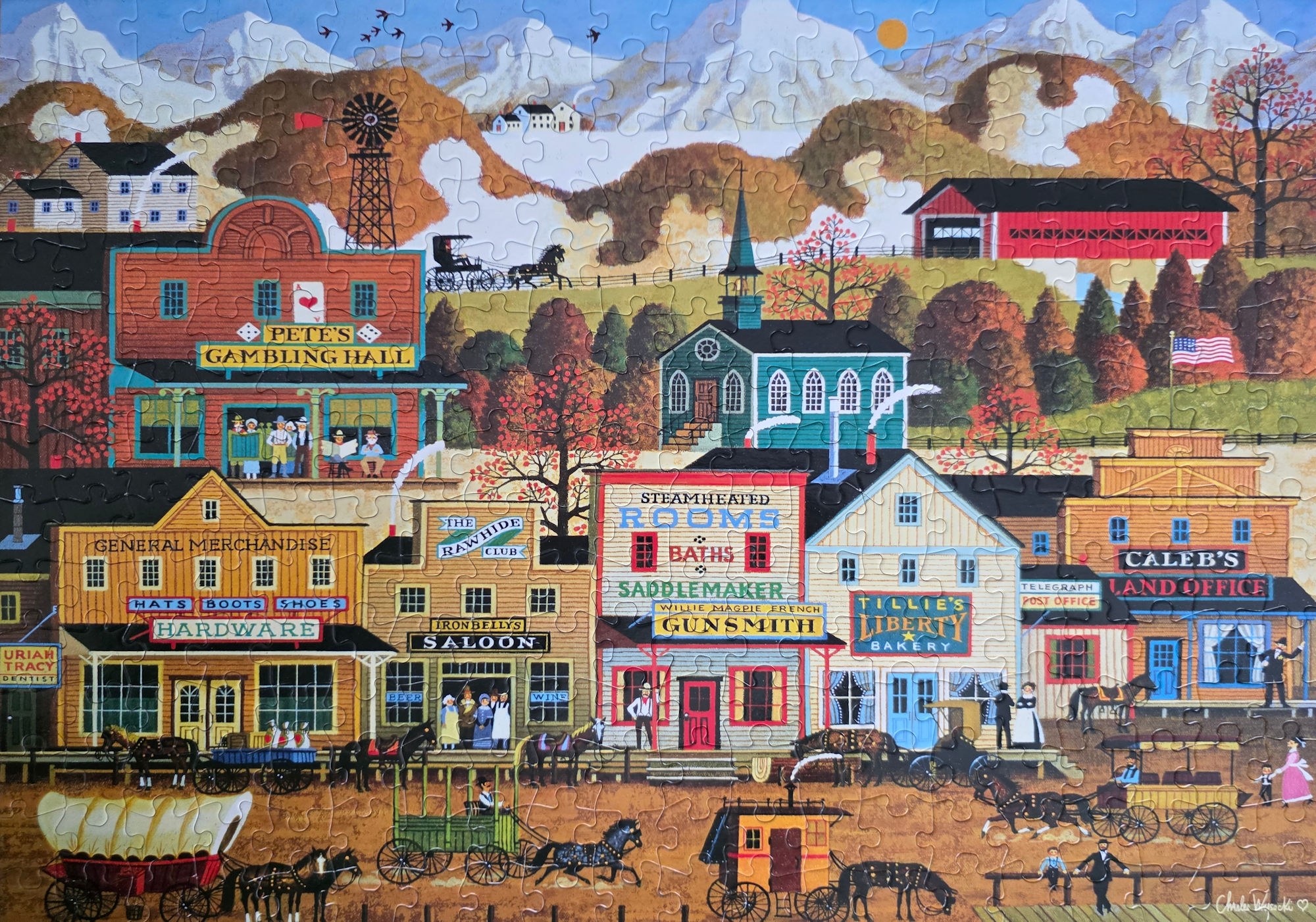 Pete's Gambling Hall Puzzle from Buffalo Games