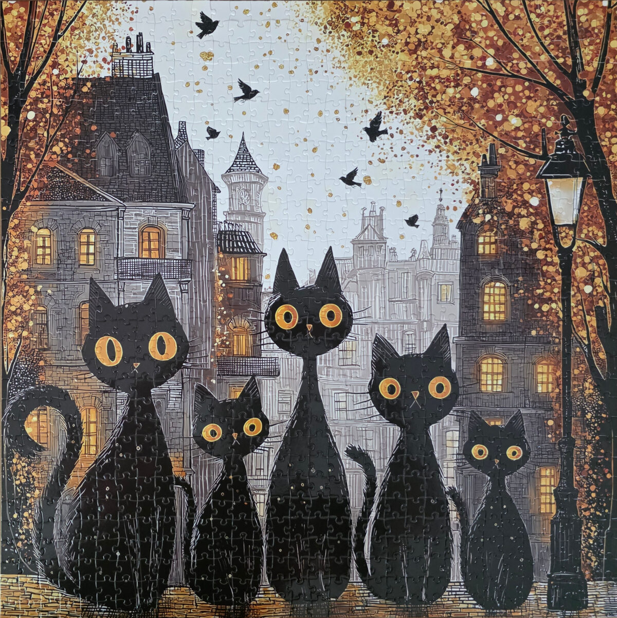 Old Town Cats Puzzle from PICKFORU